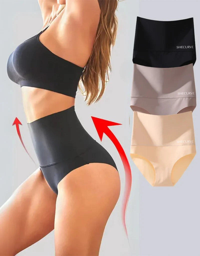 3-Pack High Waisted Tummy Control Briefs 1