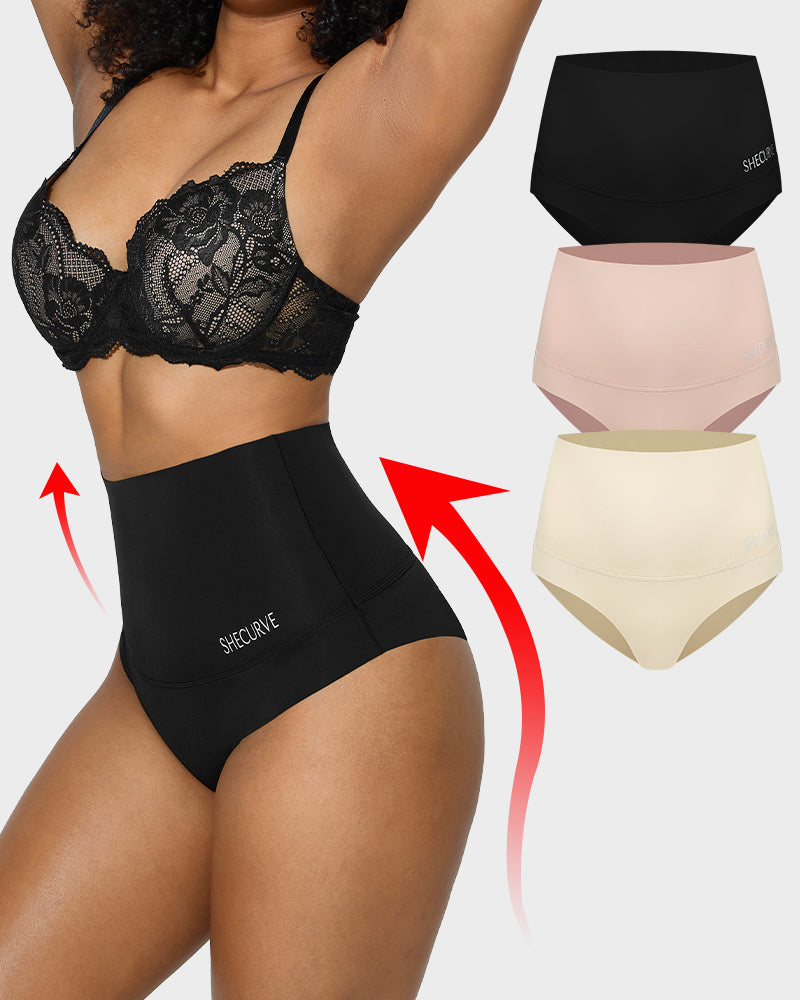 3-Pack High Waisted Tummy Control Briefs 4