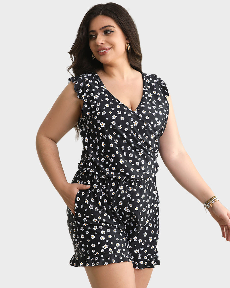 Built-in Bra Swim Romper 12