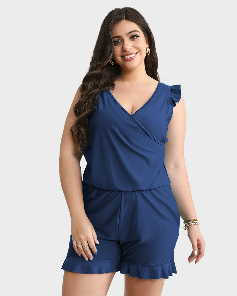 Built-in Bra Swim Romper 14