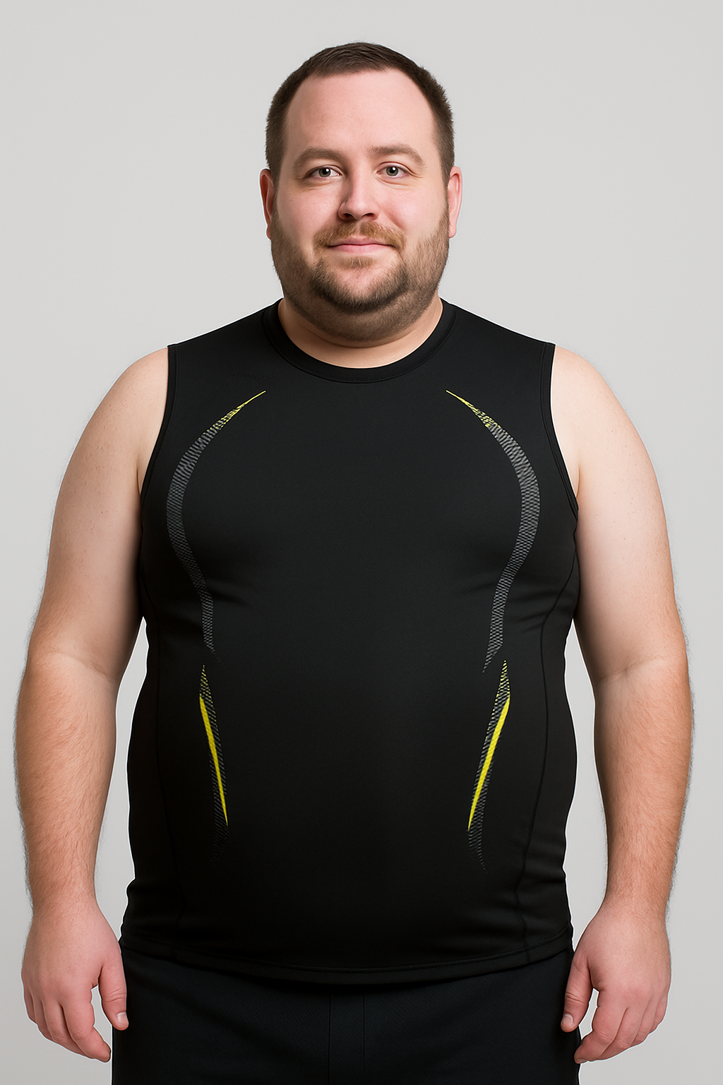 Men’s Compression Tank Top – Hides Belly Fat & Gynecomastia - Sleeveless Quick-Dry Gym Shirt – Muscle Fit Sports Vest for Running, Training & Bodybuilding