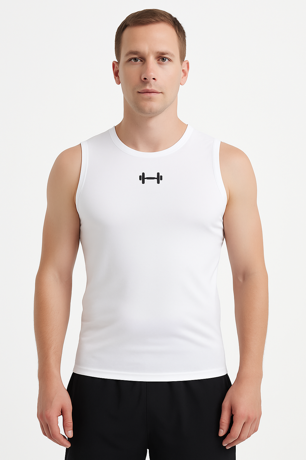 Men’s Compression Tank Top – Sleeveless Gym Shirt for Tummy Control, Hide Gynecomastia & Belly Fat, Quick Dry Workout Vest