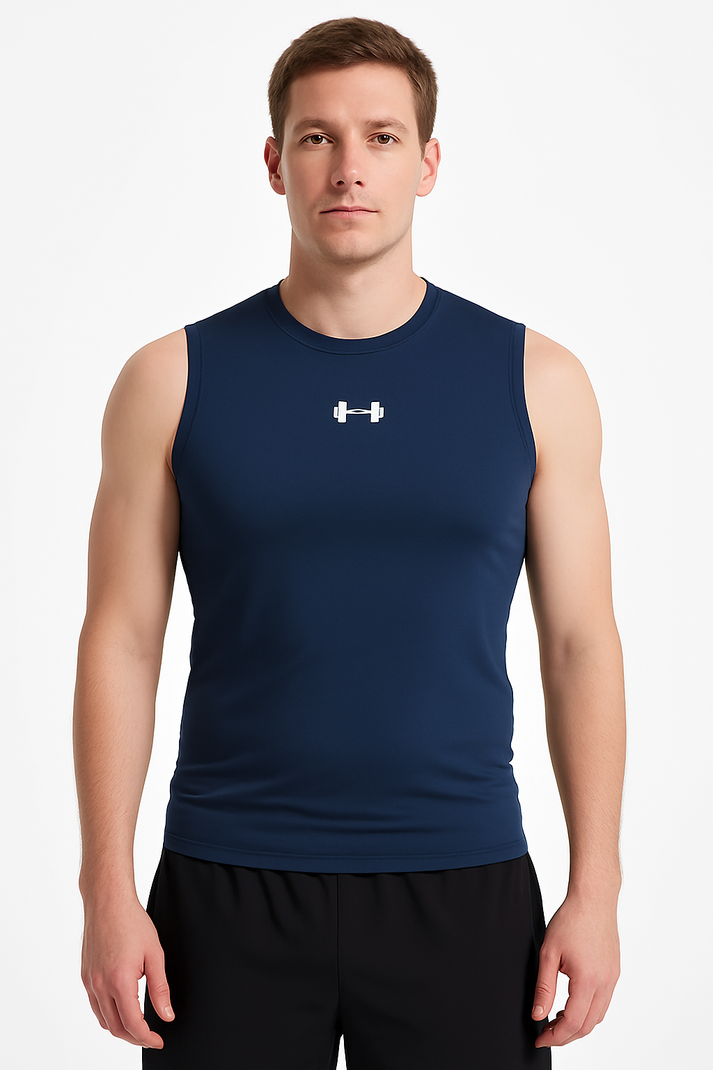 Men’s Compression Tank Top – Sleeveless Gym Shirt for Tummy Control, Hide Gynecomastia & Belly Fat, Quick Dry Workout Vest