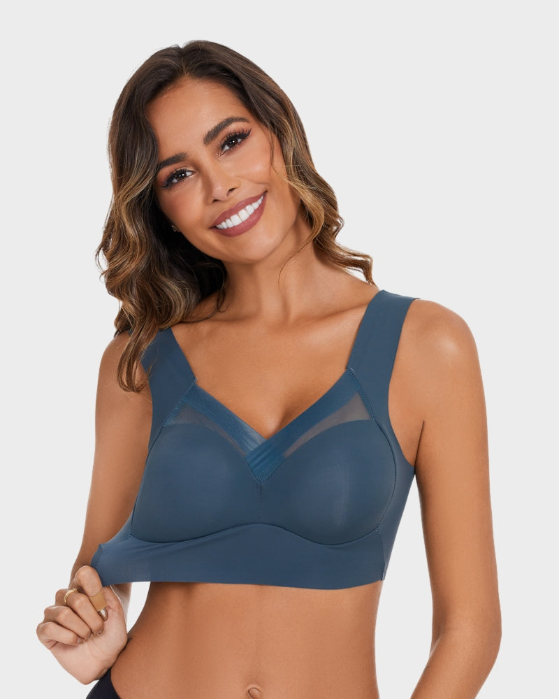 Comfortable Smoothing Mesh Bra 11