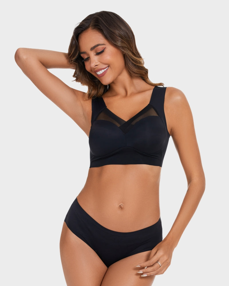 Comfortable Smoothing Mesh Bra 4