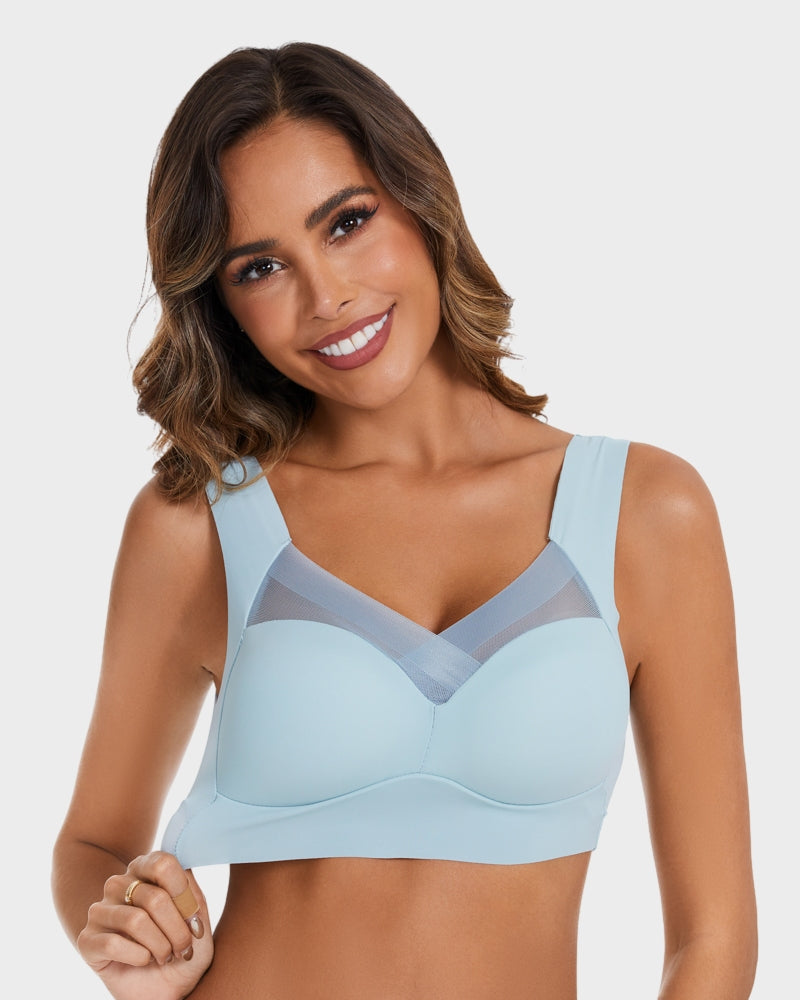 Comfortable Smoothing Mesh Bra 9