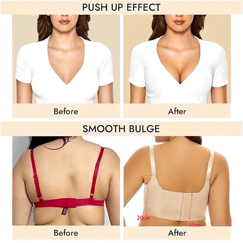 Full Back Coverage Push-Up Bra with Deep Cups and Underwire Support for Enhanced Comfort and Uplift 3