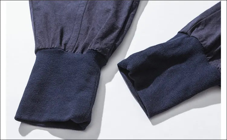 Men’s Cotton Linen Harem Pants – Baggy Drop-Crotch Trousers with Elastic Waist