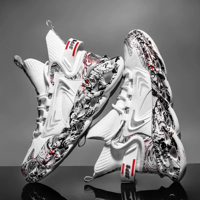 Men's Fashion Sneakers – Breathable Casual Running Shoes, Lightweight Sports Trainers, Comfortable Athletic Footwear