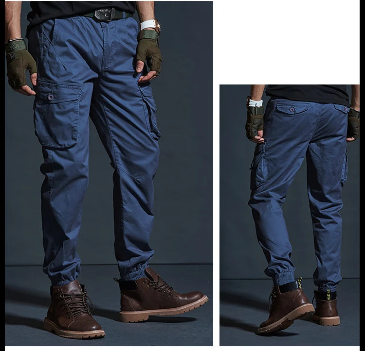 Men’s Tactical Camouflage Cargo Pants – Multi-Pocket Military Style Workwear Joggers