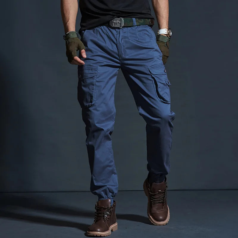 Men’s Tactical Camouflage Cargo Pants – Multi-Pocket Military Style Workwear Joggers