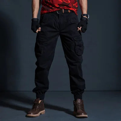 Men’s Tactical Camouflage Cargo Pants – Multi-Pocket Military Style Workwear Joggers