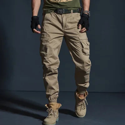 Men’s Tactical Camouflage Cargo Pants – Multi-Pocket Military Style Workwear Joggers