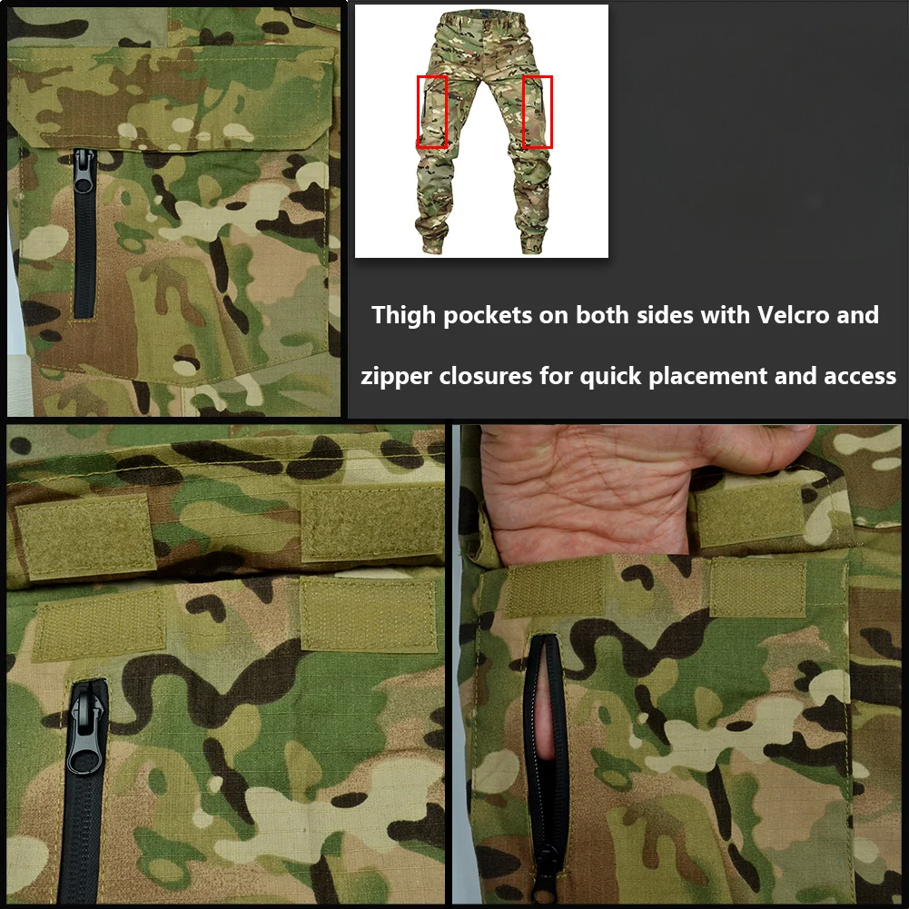 Tactical Joggers Outdoor Ripstop Cargo Pants Working Clothing Hiking Trousers Men's Streetwear