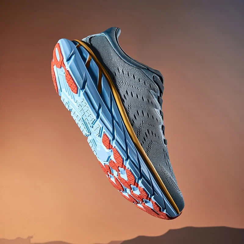 Men’s Running Shoes – Breathable Mesh Athletic Sneakers with Cushion Sole, Lightweight Outdoor Jogging & Training Footwear
