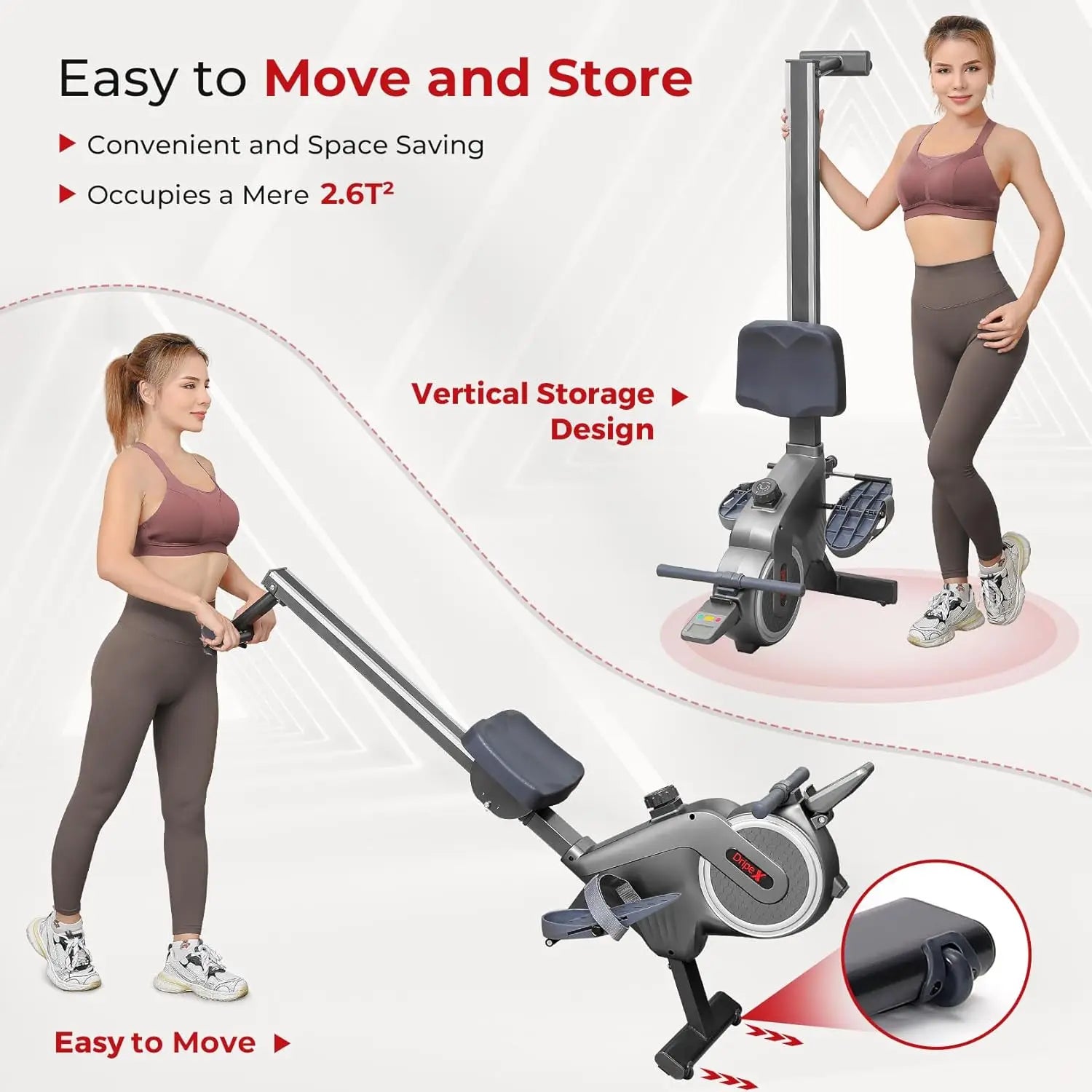 Ergonspace Magnetic Rowing Machine