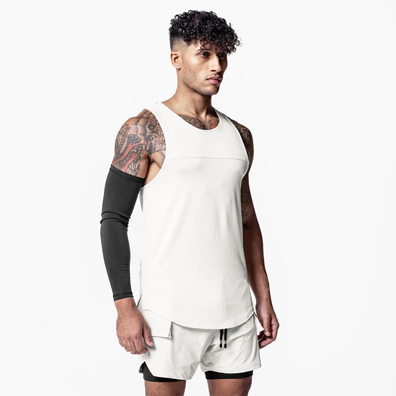 Men’s Sleeveless Bodybuilding Training Tank Top Shirt – High-Performance Gym Vest for Strength & Conditioning