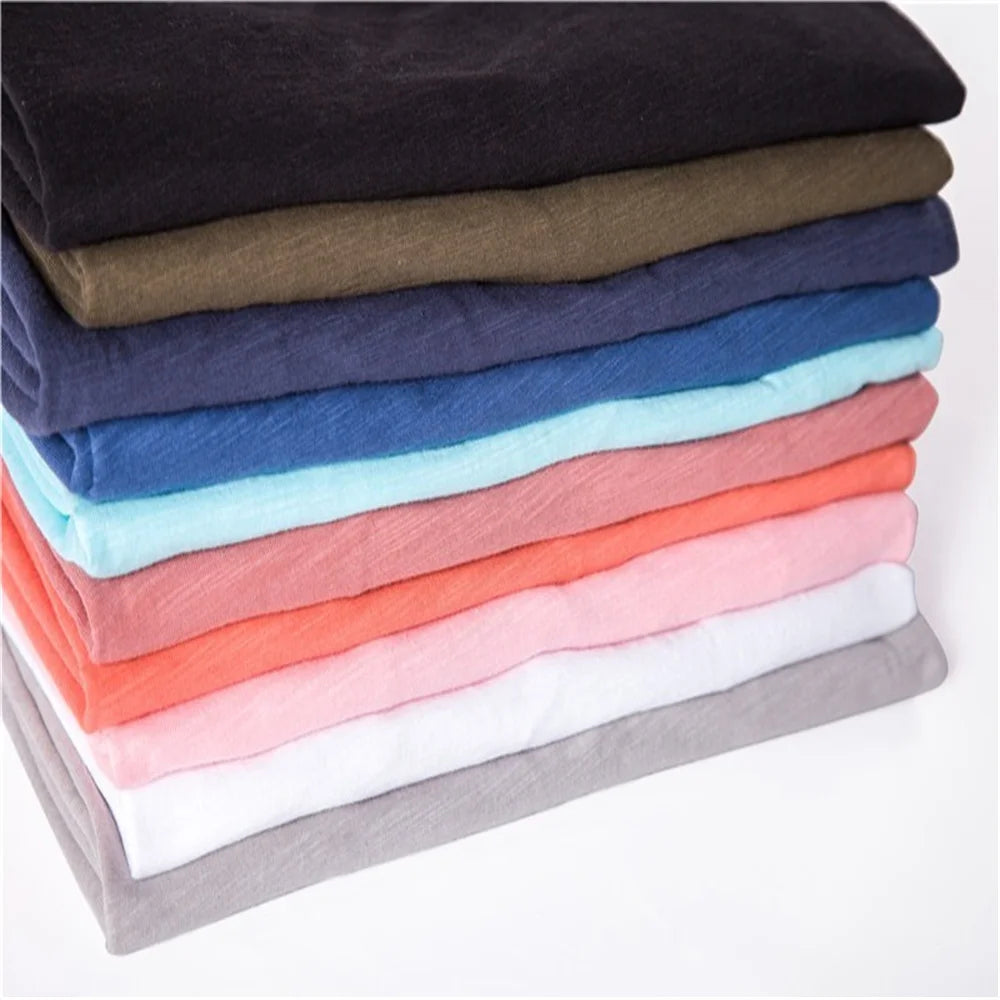 Men’s 100% Cotton Slim Fit V-Neck T-Shirt – Casual Short Sleeve Top for Everyday, Streetwear, and Layering