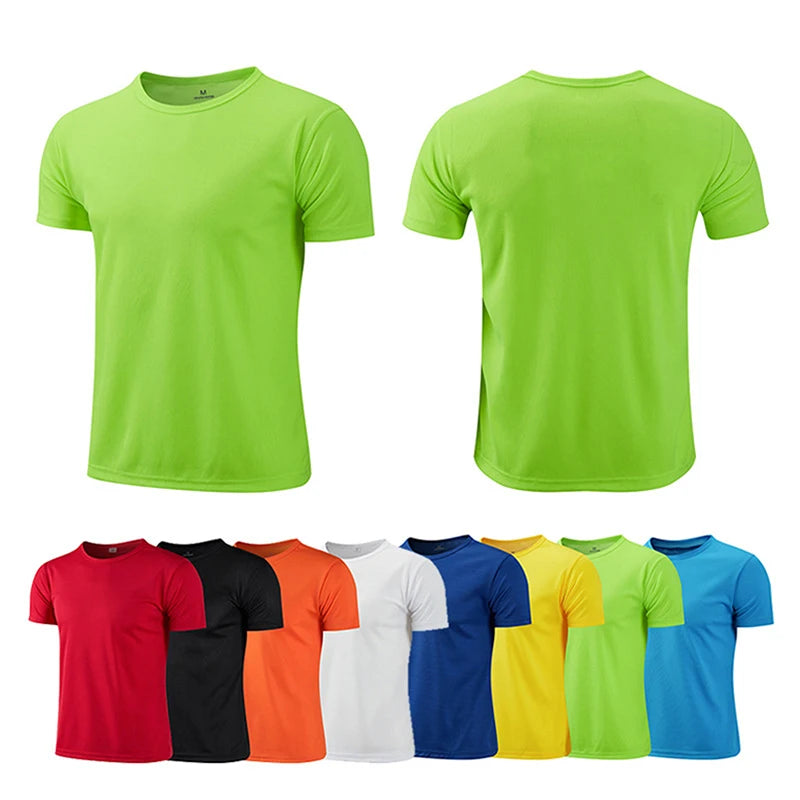 Men & Women Quick Dry Sports T-Shirt – Breathable Short Sleeve Gym Top for Running, Training, and Fitness | Unisex Moisture-Wicking Activewear Jersey