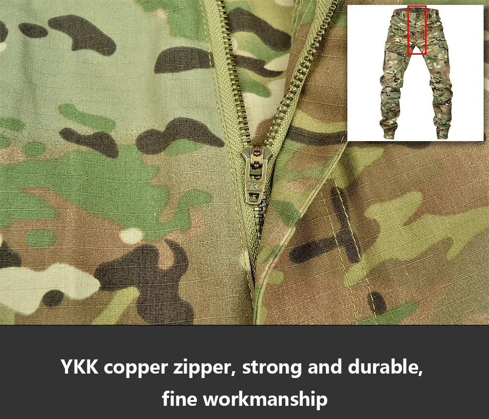 Tactical Joggers Outdoor Ripstop Cargo Pants Working Clothing Hiking Trousers Men's Streetwear