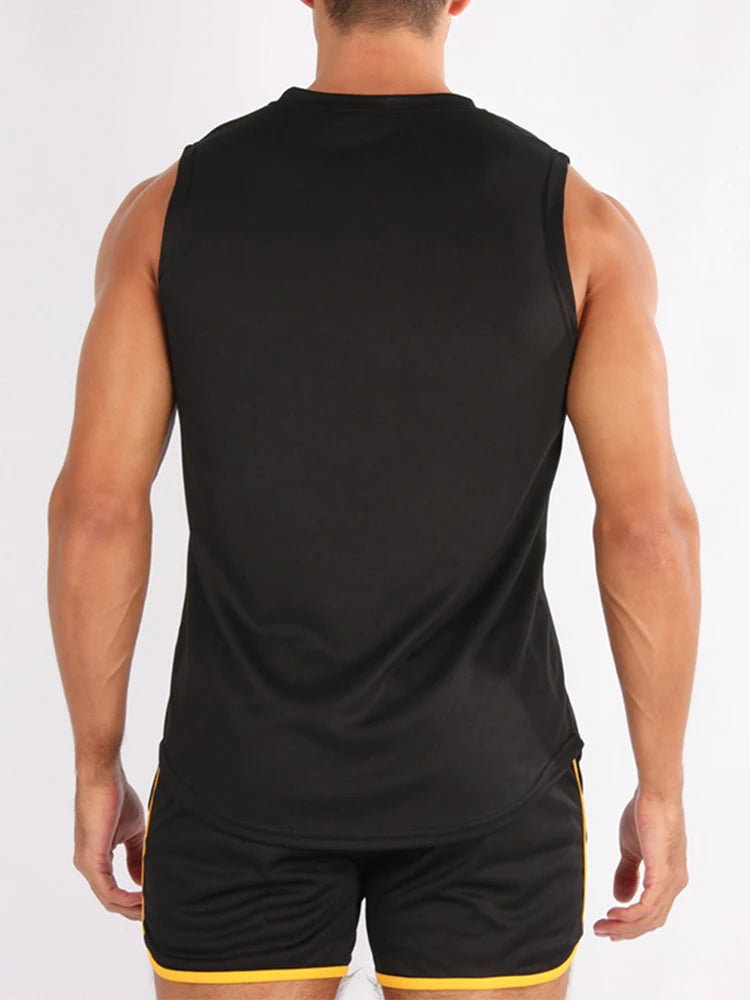 Men’s Sleeveless Fitness Training Vest – Lightweight Gym & Running Tank Top, shirt