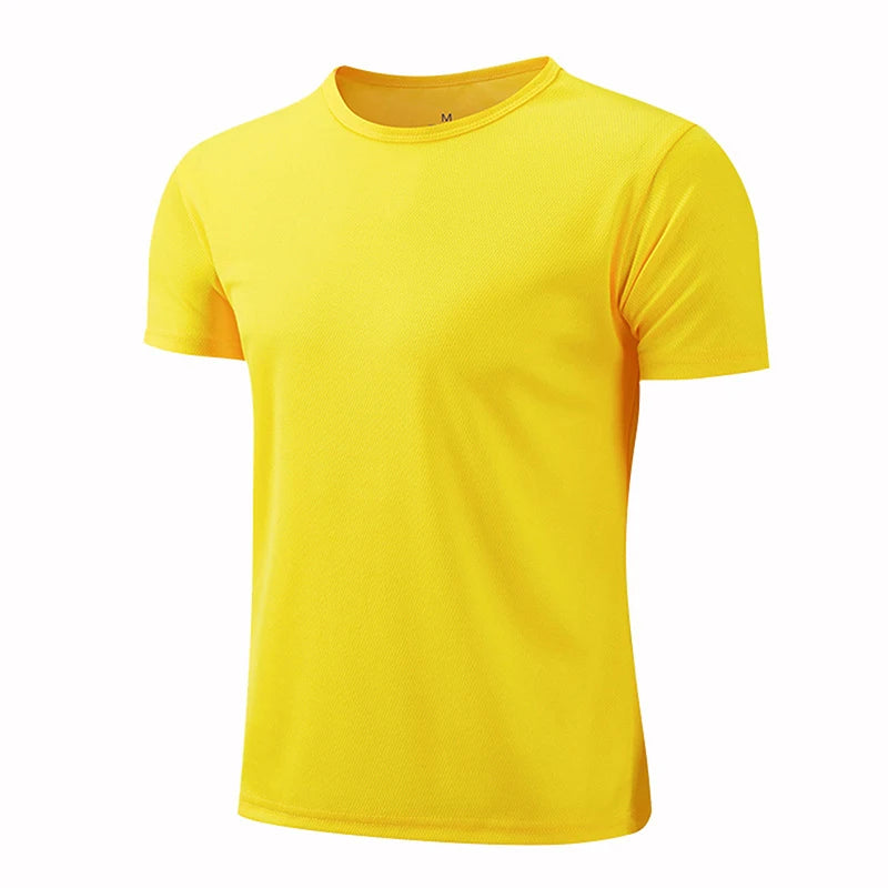 Men & Women Quick Dry Sports T-Shirt – Breathable Short Sleeve Gym Top for Running, Training, and Fitness | Unisex Moisture-Wicking Activewear Jersey