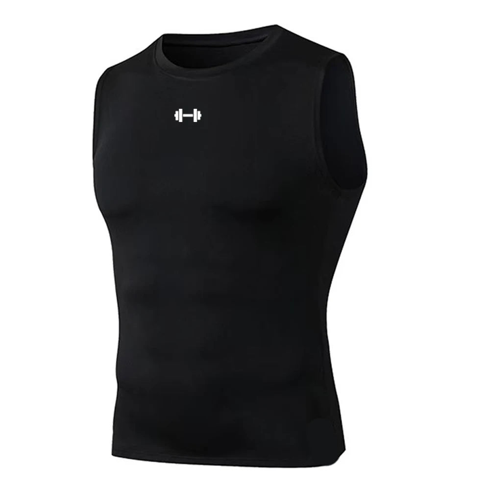 Men’s Compression Tank Top – Sleeveless Gym Shirt for Tummy Control, Hide Gynecomastia & Belly Fat, Quick Dry Workout Vest
