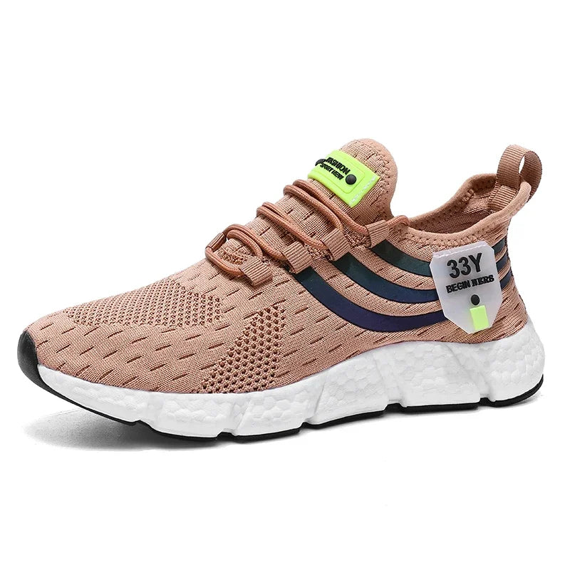 Casual Breathable Sneakers – Lightweight Mesh Running Shoes for Walking, Jogging & Outdoor Sports