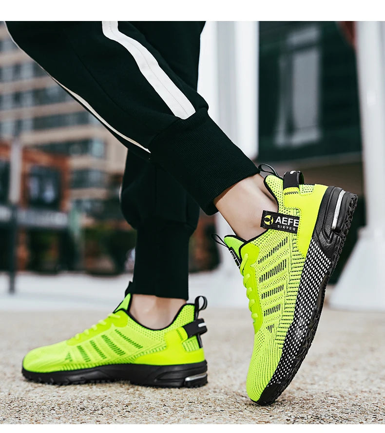 Men’s Running Shoes – Breathable Lightweight Outdoor Sports Sneakers, Comfortable Athletic Training Footwear