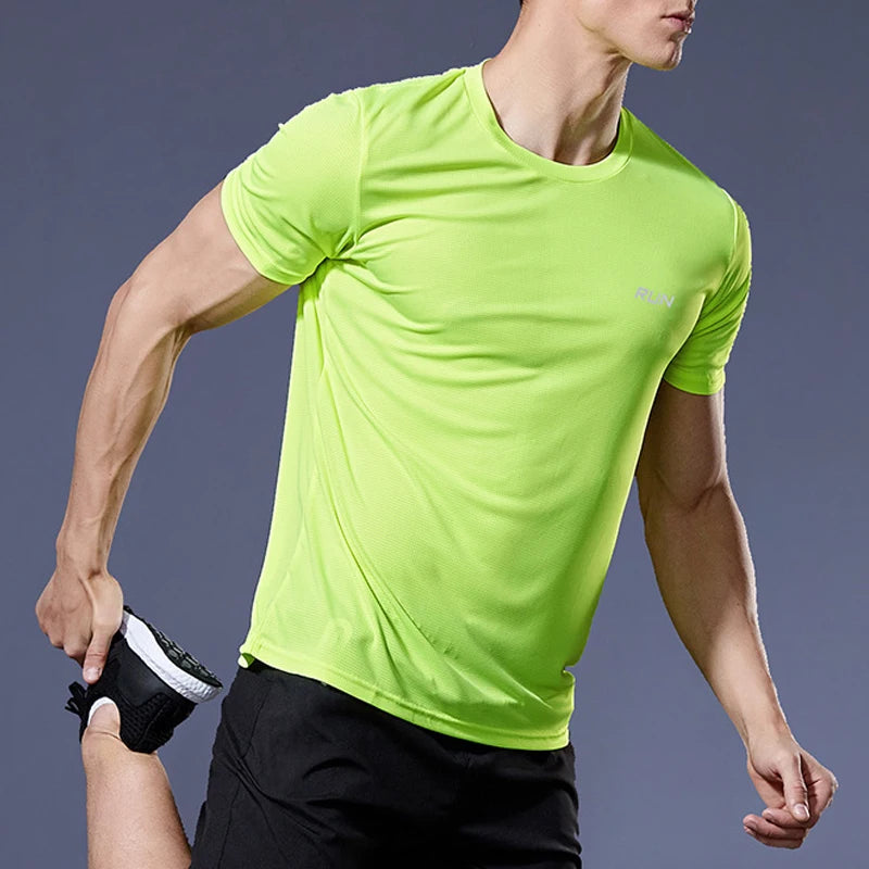 Men’s Quick-Dry Short Sleeve Gym T-Shirt – Lightweight Athletic Tee for Running, Fitness & Training