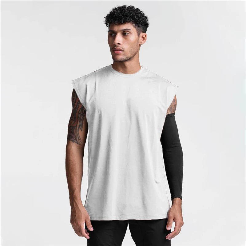 Men’s Sleeveless Gym Tank Top – Breathable Athletic Workout Shirt for Running, Training & Casual Sports