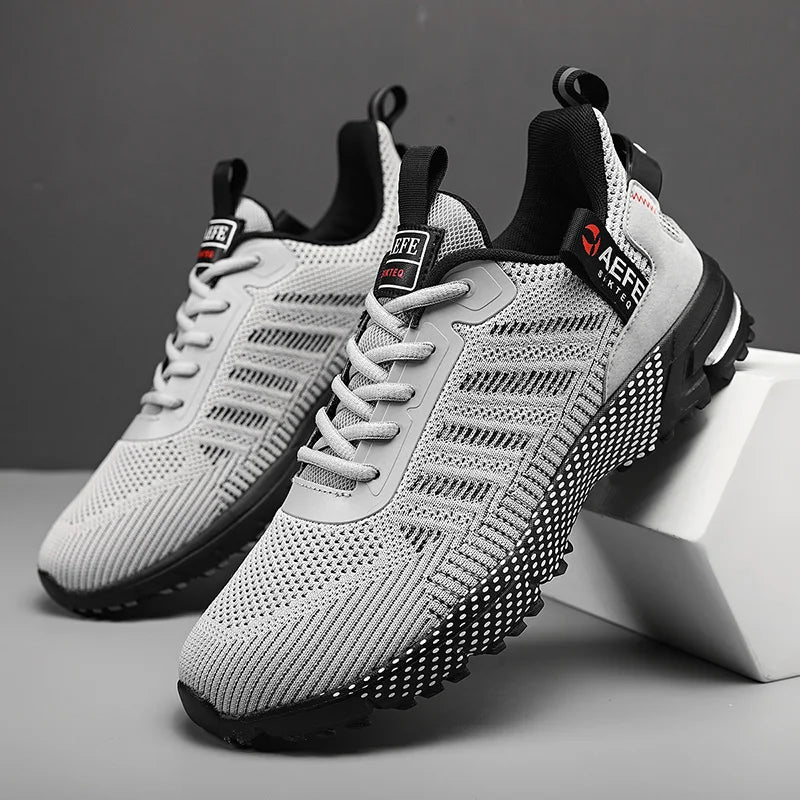 Men’s Running Shoes – Breathable Lightweight Outdoor Sports Sneakers, Comfortable Athletic Training Footwear