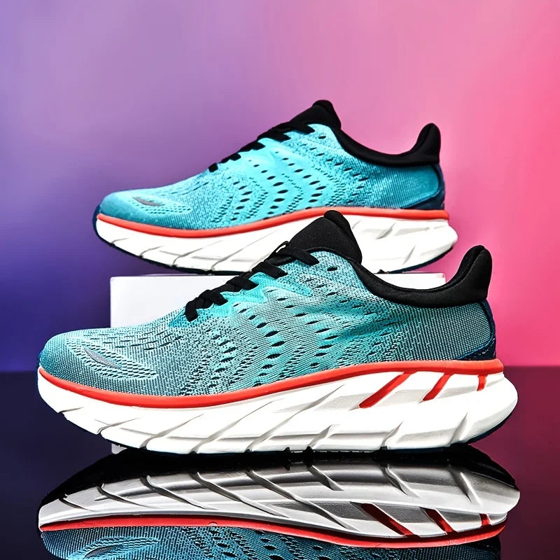 Men’s Running Shoes – Breathable Mesh Athletic Sneakers with Cushion Sole, Lightweight Outdoor Jogging & Training Footwear
