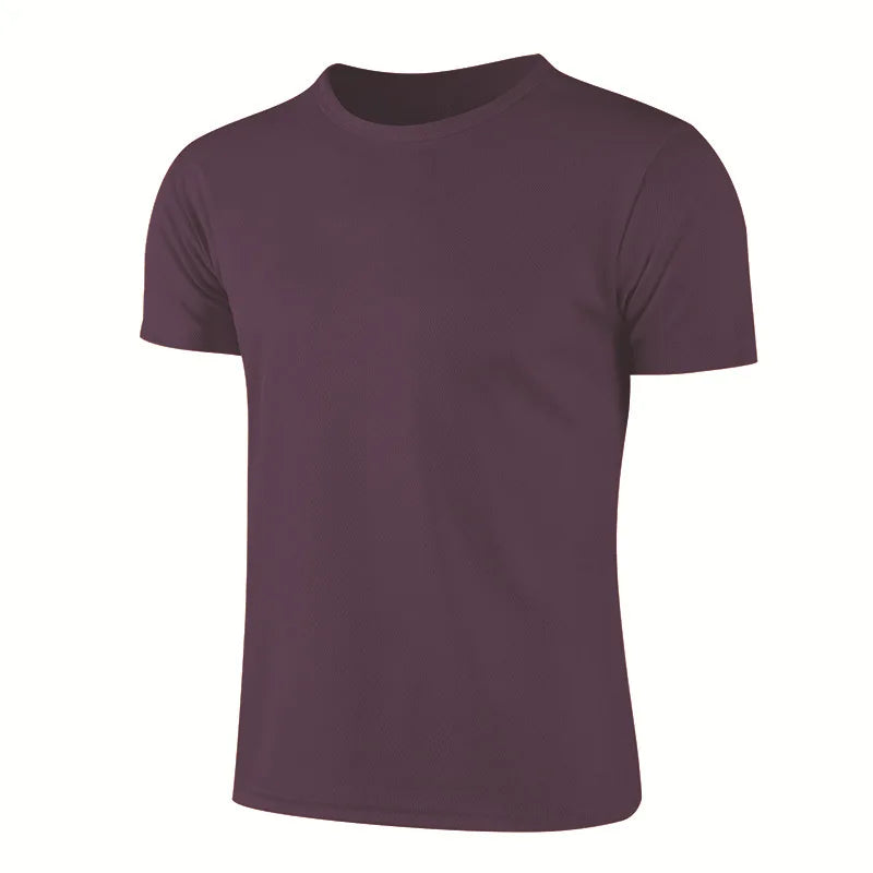 Men & Women Quick Dry Sports T-Shirt – Breathable Short Sleeve Gym Top for Running, Training, and Fitness | Unisex Moisture-Wicking Activewear Jersey