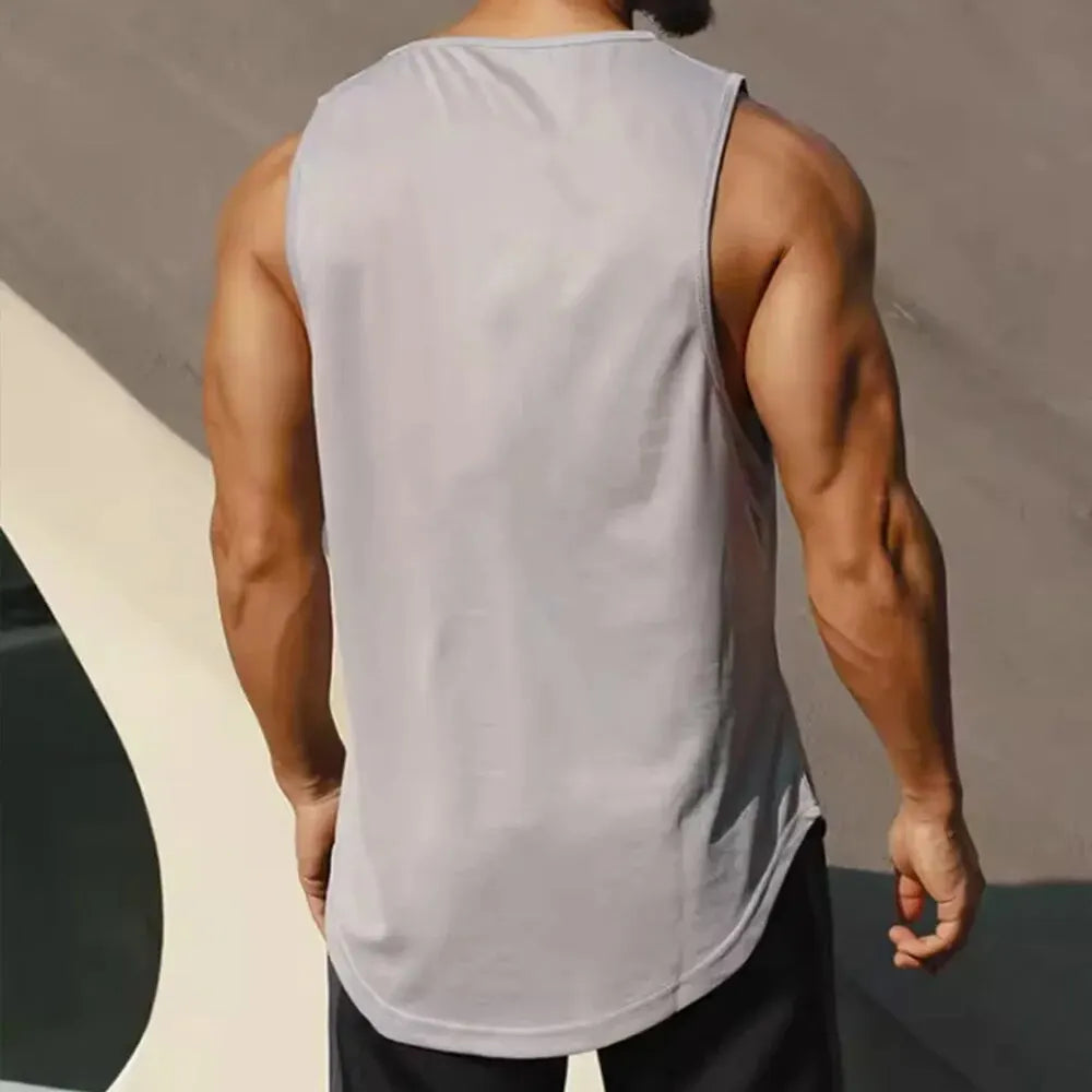 Men’s Quick-Dry Sports Tank Top – Loose Fit Sleeveless Shirt for Running, Training & Basketball