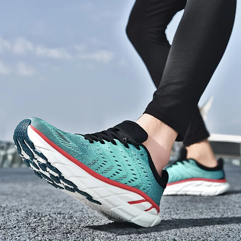Men’s Running Shoes – Breathable Mesh Athletic Sneakers with Cushion Sole, Lightweight Outdoor Jogging & Training Footwear