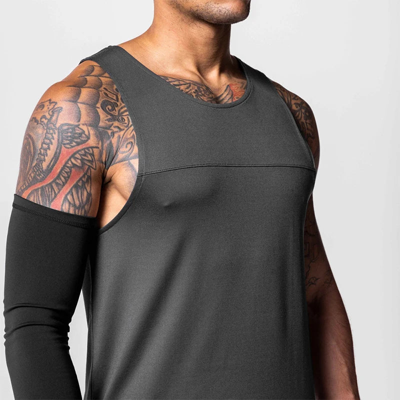 Men’s Sleeveless Bodybuilding Training Tank Top Shirt – High-Performance Gym Vest for Strength & Conditioning