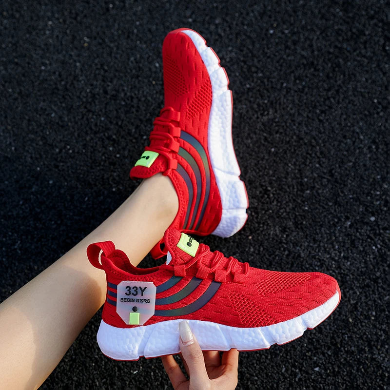 Casual Breathable Sneakers – Lightweight Mesh Running Shoes for Walking, Jogging & Outdoor Sports