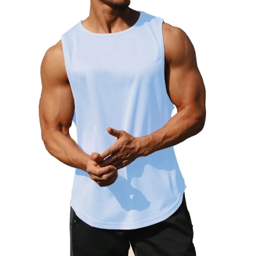 Men’s Quick-Dry Sports Tank Top – Loose Fit Sleeveless Shirt for Running, Training & Basketball