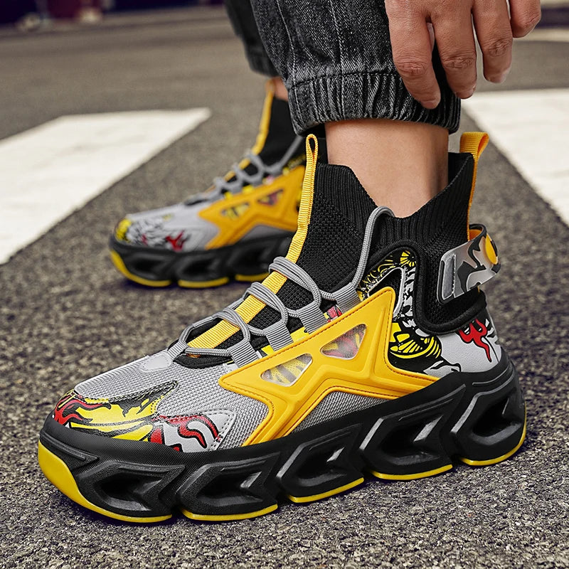Men's Fashion Sneakers – Breathable Casual Running Shoes, Lightweight Sports Trainers, Comfortable Athletic Footwear