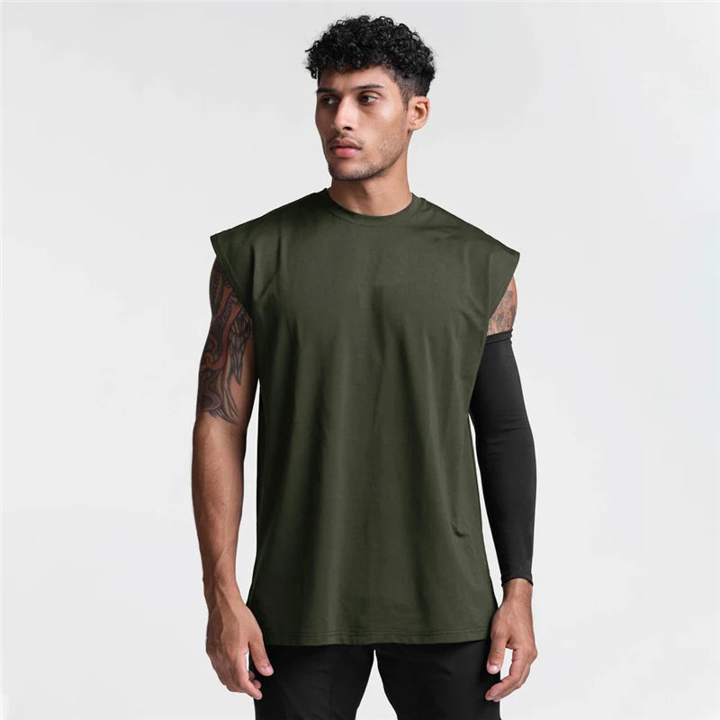 Men’s Sleeveless Gym Tank Top – Breathable Athletic Workout Shirt for Running, Training & Casual Sports