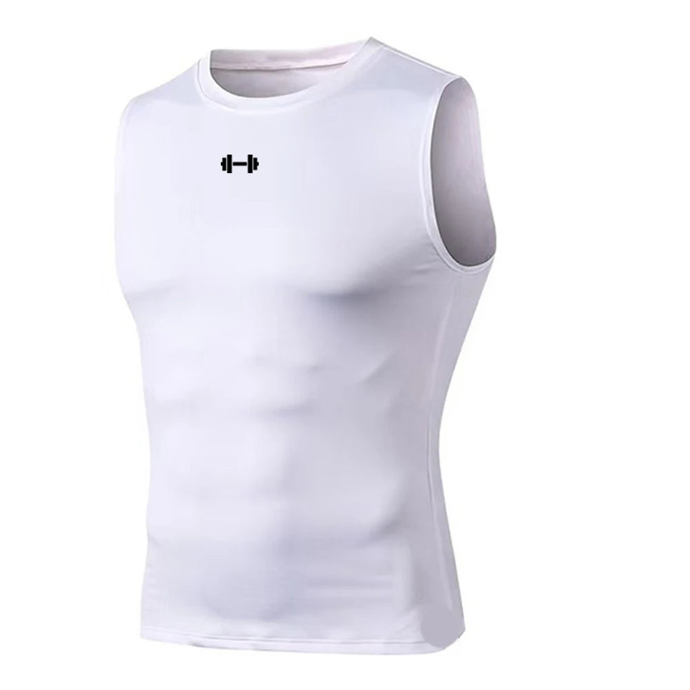 Men’s Compression Tank Top – Sleeveless Gym Shirt for Tummy Control, Hide Gynecomastia & Belly Fat, Quick Dry Workout Vest