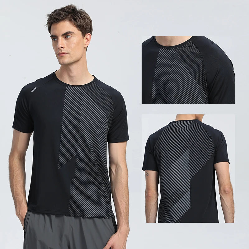 Men's Quick-Dry Running T-Shirt – Breathable Fitness Training Top for Gym, Jogging & Sports