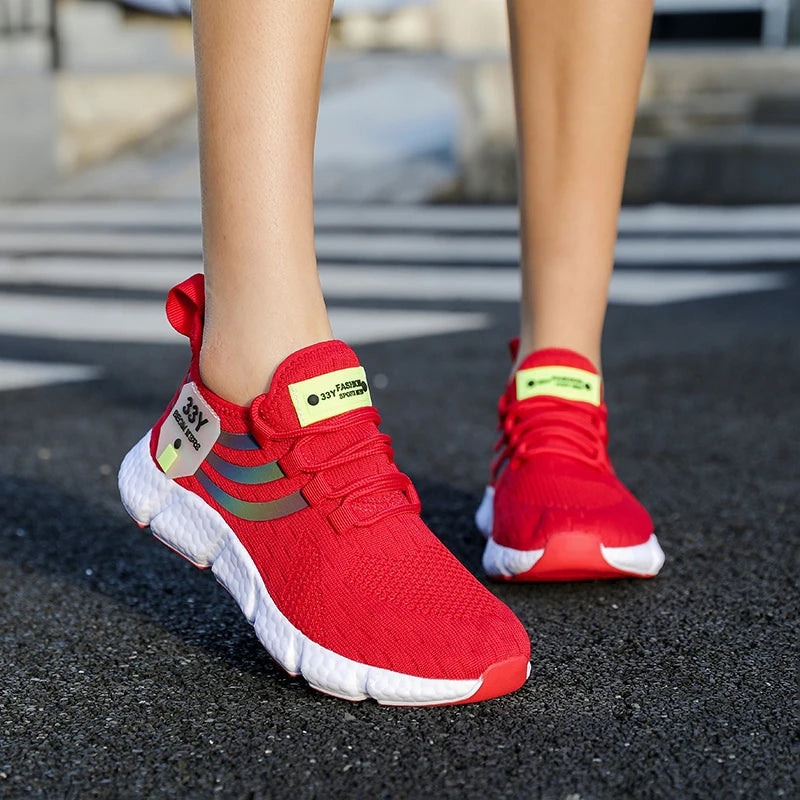 Casual Breathable Sneakers – Lightweight Mesh Running Shoes for Walking, Jogging & Outdoor Sports