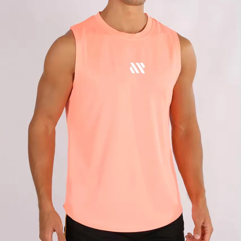 Men’s Sleeveless Fitness Training Vest – Lightweight Gym & Running Tank Top, shirt