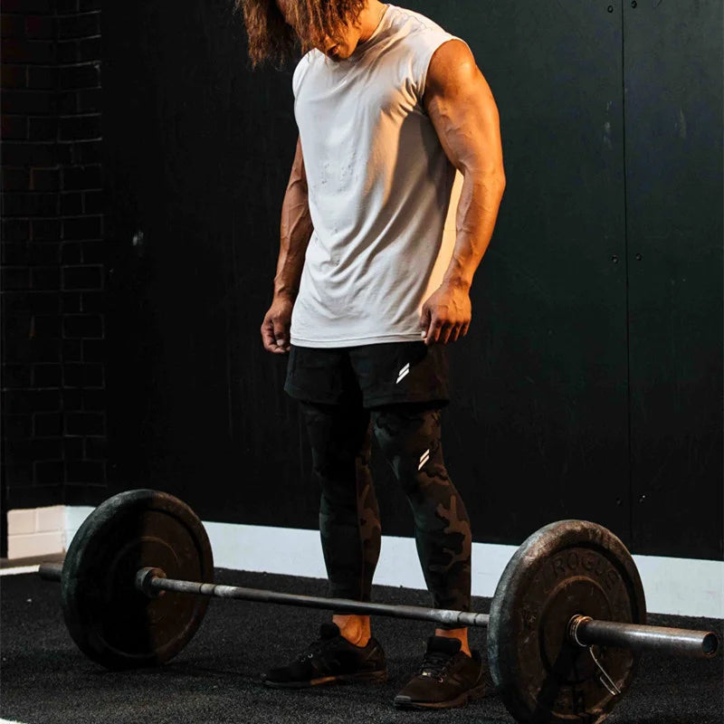 Men’s Sleeveless Gym Tank Top – Loose Fit, Breathable Quick-Dry Workout Shirt for Training & Running