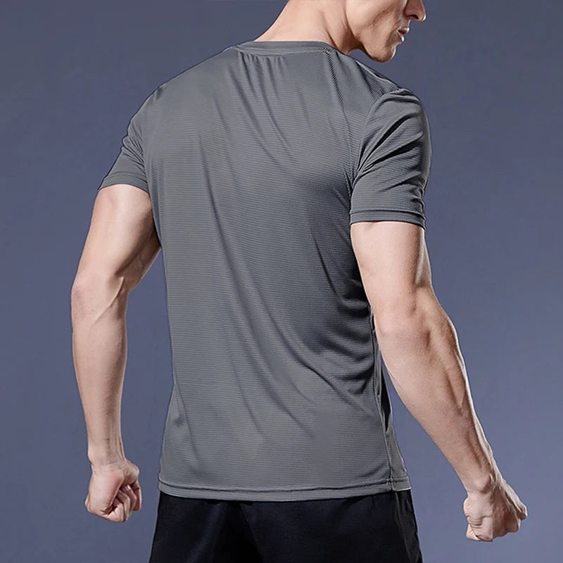 Men’s Quick-Dry Short Sleeve Gym T-Shirt – Lightweight Athletic Tee for Running, Fitness & Training
