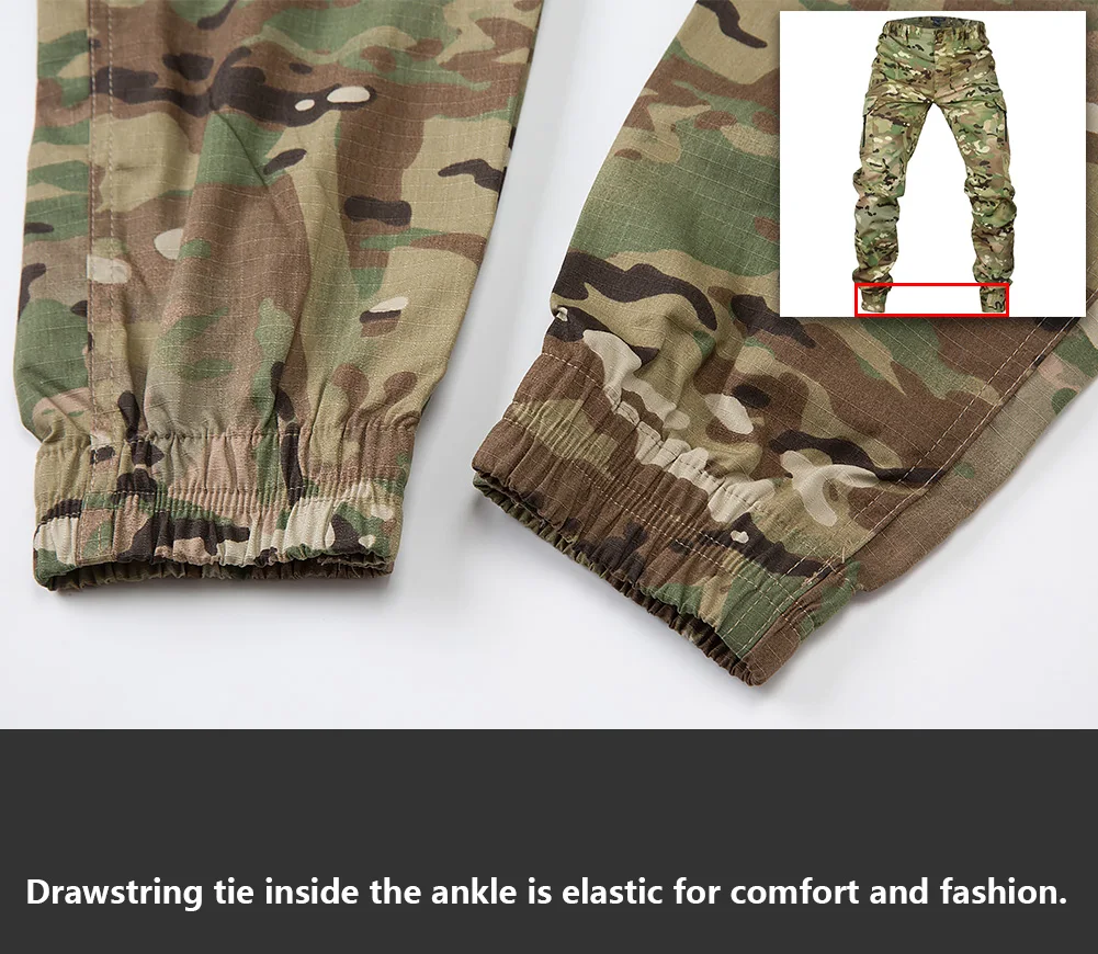 Tactical Joggers Outdoor Ripstop Cargo Pants Working Clothing Hiking Trousers Men's Streetwear