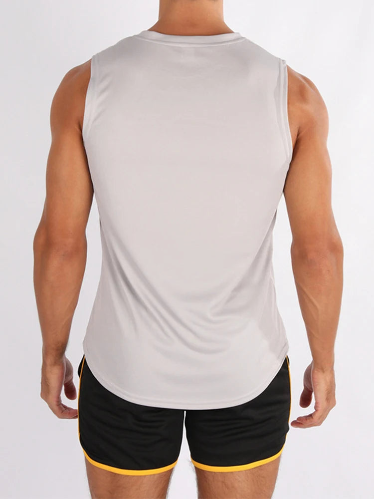 Men’s Sleeveless Fitness Training Vest – Lightweight Gym & Running Tank Top, shirt
