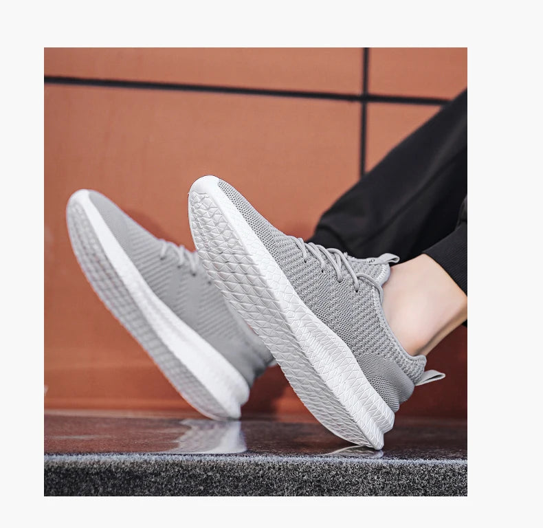 Men’s Breathable Mesh Sneakers – Lightweight Casual Running, Training & Walking Shoes